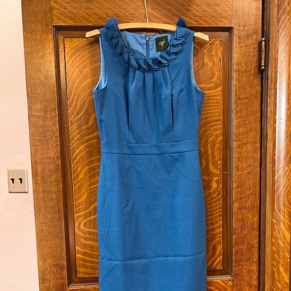 J. Crew Suiting Blue Dress - Picture 2 of 7